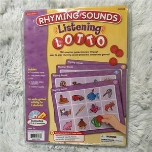 Lakeshore Learning Rhyming Sounds Listening Lotto New never used